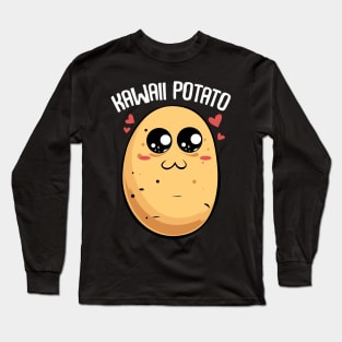 Cute Anime Kawaii Potato Manga Vegetable Long Sleeve T-Shirt